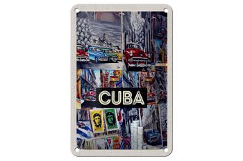 Signe de voyage en étain, 12x18cm, signe de peinture de ville de liberté de Cuba et des caraïbes 1