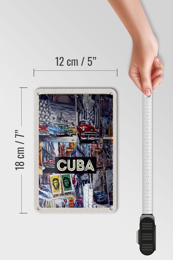 Signe de voyage en étain, 12x18cm, signe de peinture de ville de liberté de Cuba et des caraïbes 5