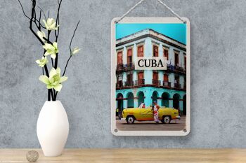 Signe en étain voyage 12x18cm, Cuba caraïbes, décoration de maison de voiture Vintage 4