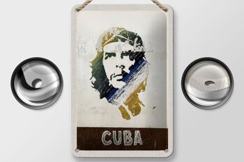 Signe de voyage en étain, 12x18cm, Cuba, caraïbes, Che Guevara, signe de paix 2