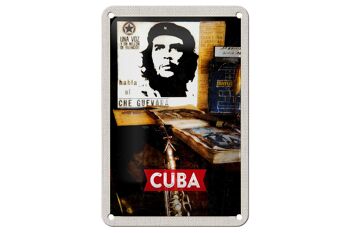 Signe de voyage en étain, 12x18cm, Cuba, caraïbes, Che Guevara, signe de démocratie 1