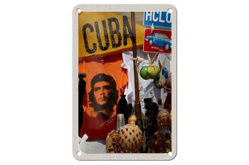 Signe de voyage en étain, 12x18cm, Cuba, caraïbes, Che Guevara, Havana Club 1