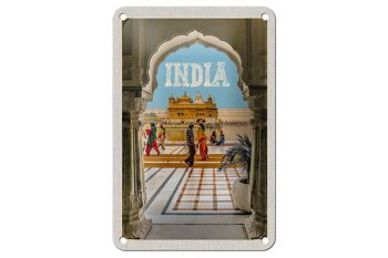 Signe de voyage en étain 12x18cm, décoration du Temple d'or indien Amritsar 1