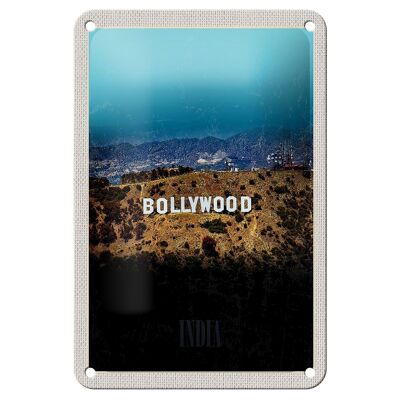 Targa in metallo da viaggio 12x18 cm Bollywood India Star Film indiani