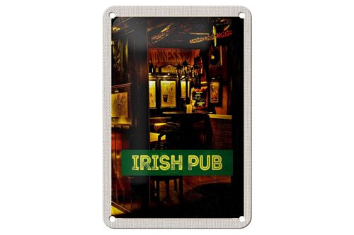 Blechschild Reise 12x18cm Irland Kneipe Irisches Pub Bier Schild