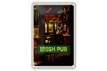 Signe en étain de voyage 12x18cm, signe de bière de Pub irlandais irlandais 1