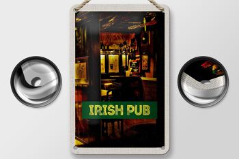 Signe en étain de voyage 12x18cm, signe de bière de Pub irlandais irlandais 2