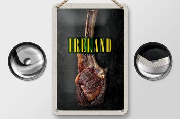 Signe de voyage en étain 12x18cm, signe de Steak irlandais Anbus Tomahawk d'irlande 2