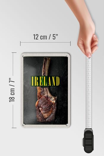 Signe de voyage en étain 12x18cm, signe de Steak irlandais Anbus Tomahawk d'irlande 5