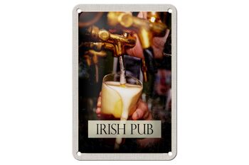 Signe en étain de voyage 12x18cm, signe d'alcool de Tradition de bière irlandaise d'irlande 1