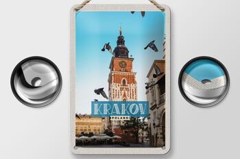 Panneau de voyage en étain 12x18cm, panneau de peinture géant de Cracovie, pologne, Europe 2
