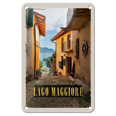 Blechschild Reise 12x18cm Isola Bella Lago Maggiore Italien Schild