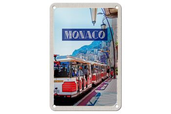 Panneau de voyage en étain, 12x18cm, Monaco, France, visite du centre-ville, panneau de voyage 1