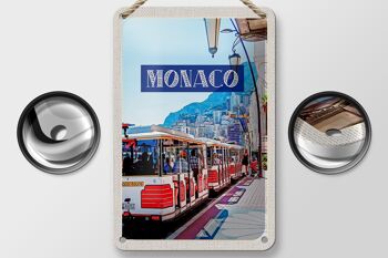 Panneau de voyage en étain, 12x18cm, Monaco, France, visite du centre-ville, panneau de voyage 2