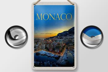 Panneau de voyage en étain 12x18cm, décoration de luxe pour Yacht de Monaco France 2