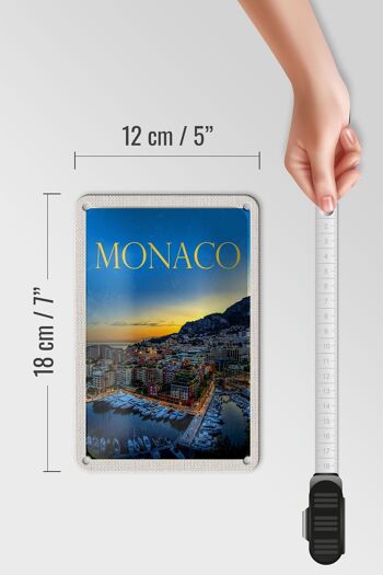 Panneau de voyage en étain 12x18cm, décoration de luxe pour Yacht de Monaco France 5