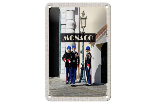 Blechschild Reise 12x18cm Monaco Urlaubsort Europa Trip Dekoration