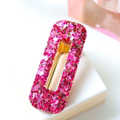 Barrette rectangle Pinky