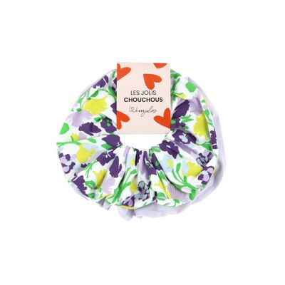Pack 2 Scrunchies - Lilac | Rainbow Green