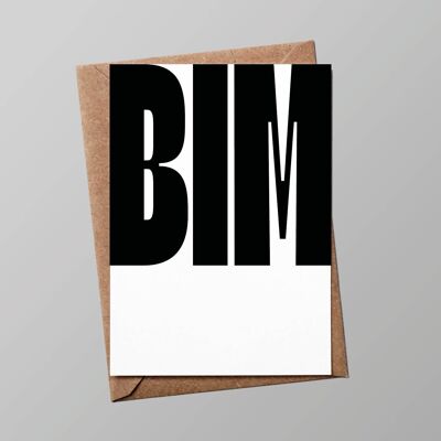 "Klassisch oder fast" Karte: Bim (mit Umschlag)
