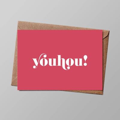 “Classic or almost” card: Woohoo!(with envelope)