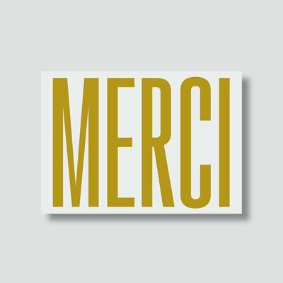 Carte "Classique ou presque" : Merci (avec enveloppe)