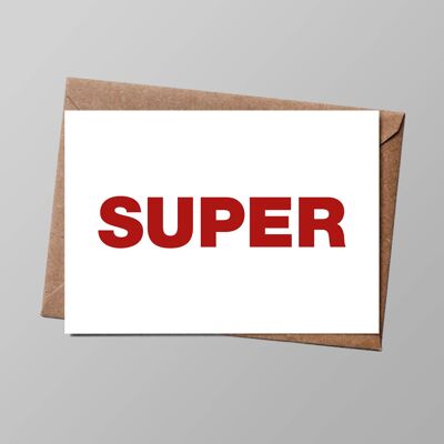 Tarjeta "Clásica o casi": Súper (con sobre)