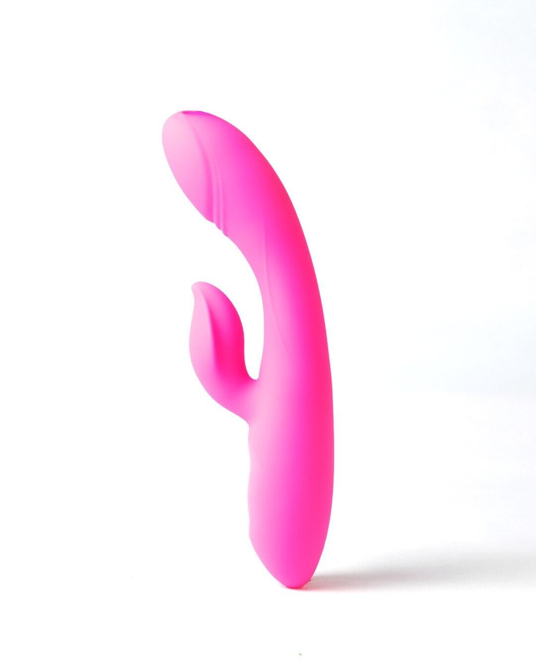 DILDO VIBRANTE CON STIMOLATORE DEL CLITORIDE E FUNZIONE CALORE