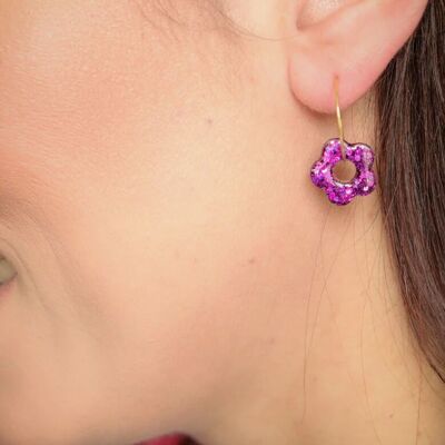 Isa S Deep Violet Earrings