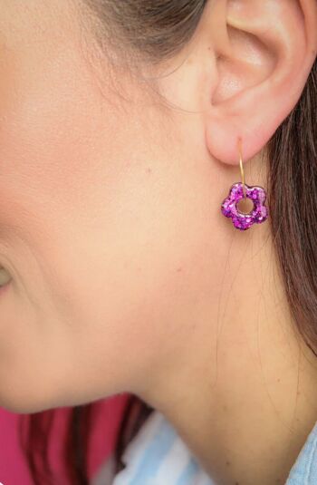 Boucles d'oreilles Isa S Deep Violet 1