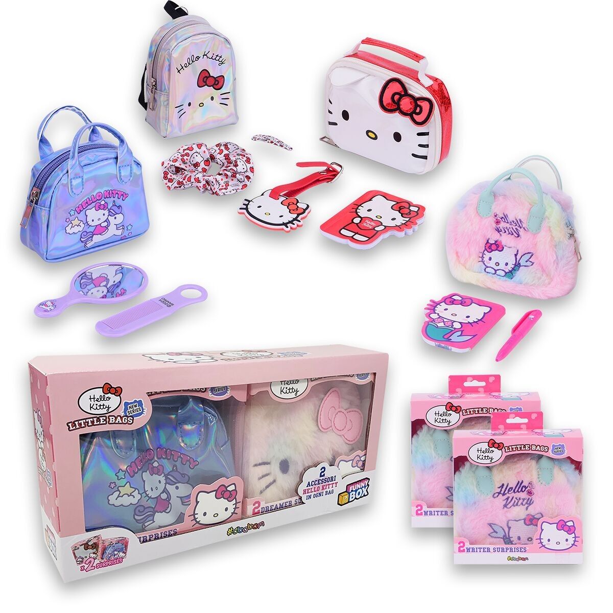 HELLO KITTY LITTLE BAGS NEW EDITION - FUNNY BOX CON 2 BORSETTE DIVERSE
