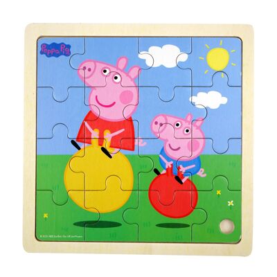 Puzzle en bois Balle rebondissante Peppa pour enfants