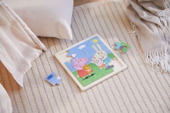 Peppa Pig et Rebecca Rabbit - Puzzle en bois pour enfants 3