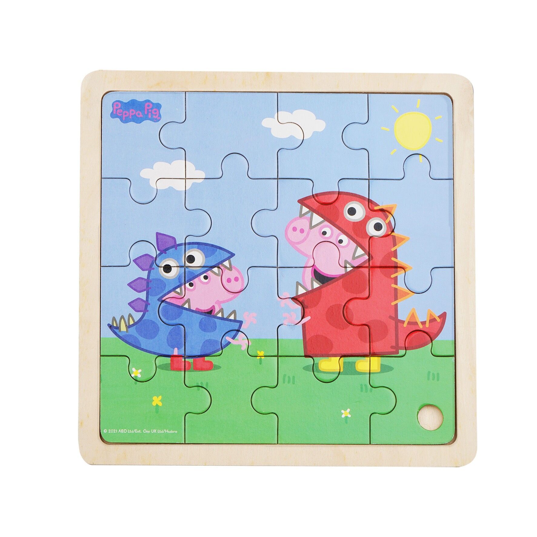 Dino Dress Up Peppa Wooden Puzzle fro kids