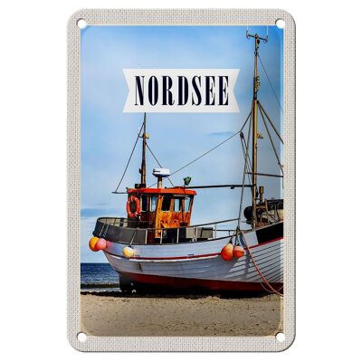 Blechschild Reise 12x18cm Nordsee Strand Reise Schiff Meer Schild