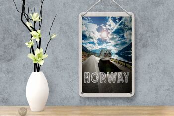 Panneau de voyage en étain, 12x18cm, norvège, voyage de Camping, vélo, signe de mer 4