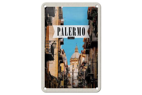 Blechschild Reise 12x18cm Palermo Italien Architektur Dekoration
