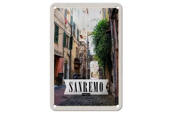Panneau de voyage en étain 12x18cm, panneau d'architecture de vue d'italie de Sanremo 1