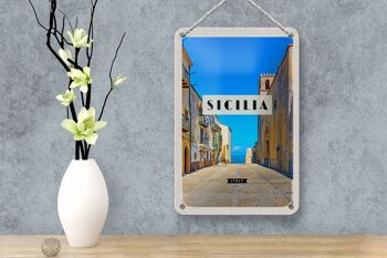 Panneau de voyage en étain, 12x18cm, sicile, italie, Europe, Destination de vacances 4
