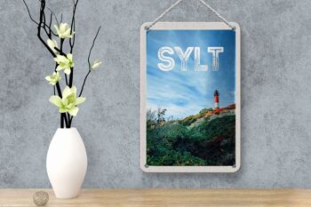Panneau de voyage en étain 12x18cm, panneau de phare de l'île de Sylt en allemagne 4