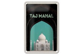 Signe de voyage en étain 12x18cm, signe de Culture inde asie Taj Mahal 1
