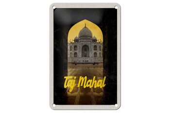 Signe de voyage en étain, 12x18cm, inde, Taj Mahal, Culture, Religion 1