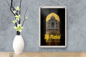 Signe de voyage en étain, 12x18cm, inde, Taj Mahal, Culture, Religion 4