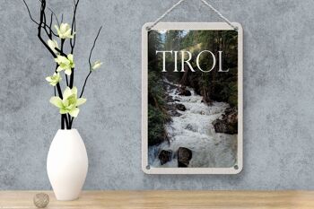 Panneau de voyage en étain 12x18cm, décoration de flux naturel du Tyrol autriche 4