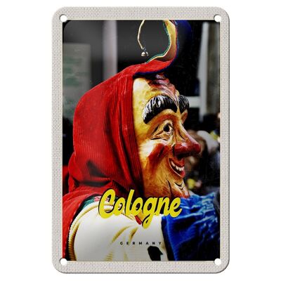 Signe en étain de voyage 12x18cm, panneau de déguisement de carnaval de Cologne en allemagne