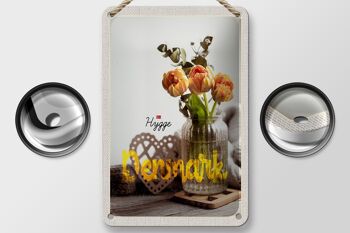 Signe de voyage en étain, 12x18cm, danemark, copenhague, Vase naturel à fleurs 2