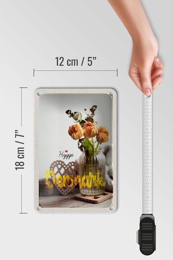 Signe de voyage en étain, 12x18cm, danemark, copenhague, Vase naturel à fleurs 5