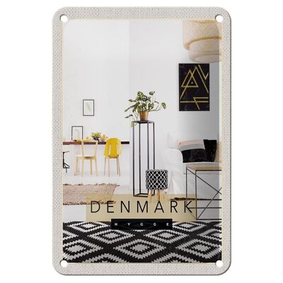 Cartel de chapa de viaje, 12x18cm, decoración de mesa para muebles del hogar de Dinamarca