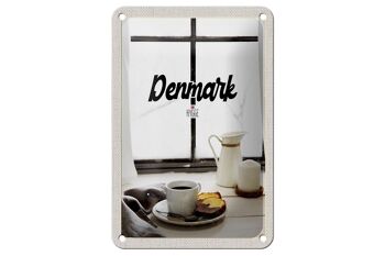 Panneau de voyage en étain 12x18cm, panneau de fenêtre pour café et gâteau du danemark 1