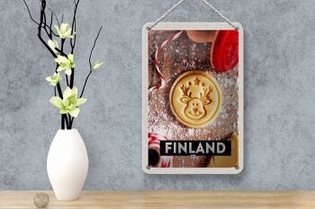 Signe de voyage en étain, 12x18cm, finlande, cerf, biscuits, signe de noël 4
